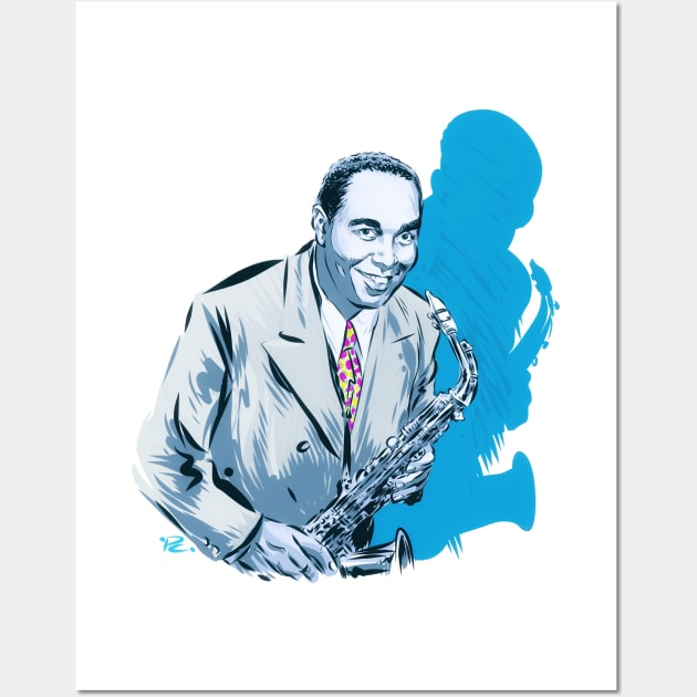 Charlie Parker - An illustration by Paul Cemmick Wall Art by PLAYDIGITAL2020